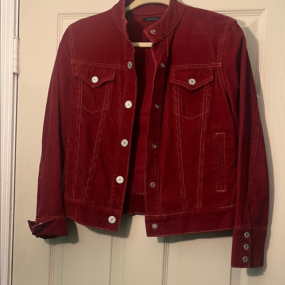 Gap Women's Red Jean Jacket